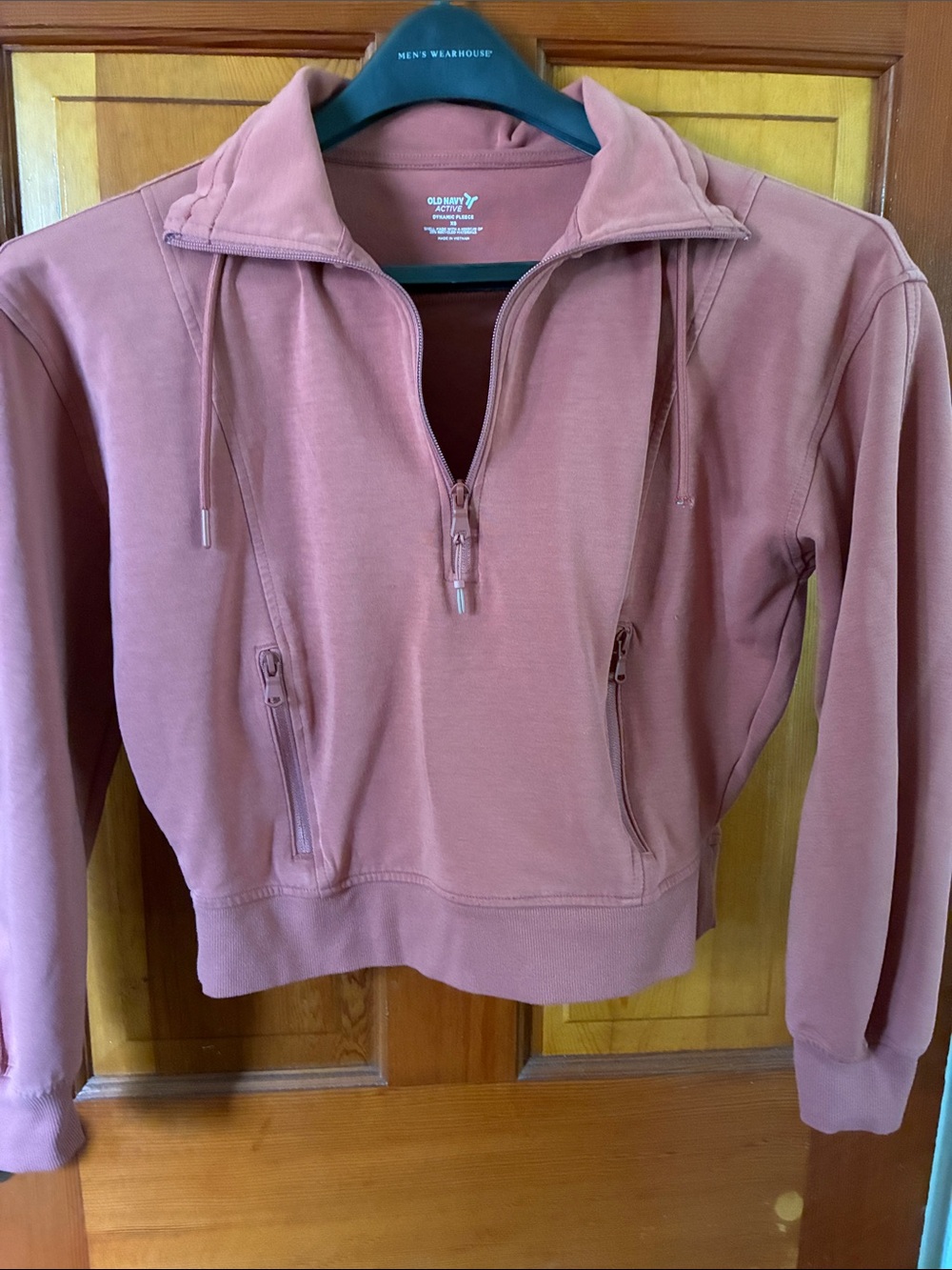 Old Navy Dusty Rose Half-Zip Hoodie Pullover